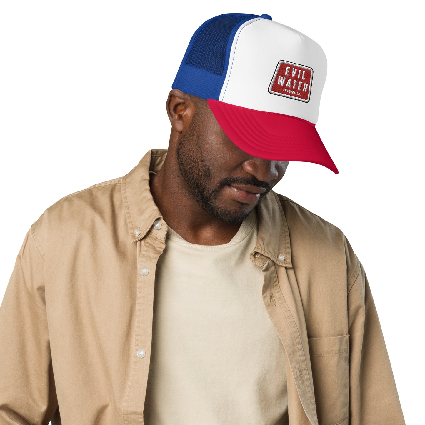 Evil Water Red Patch Red Neck Trucker Hat
